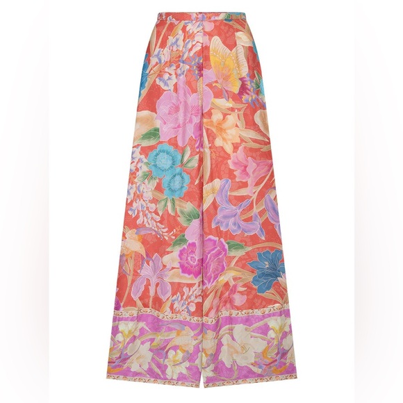 Spell Pants - Spell Painters Garden wide leg pants sz S